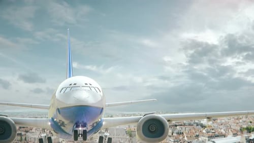 Airplane Take Off Dijon France