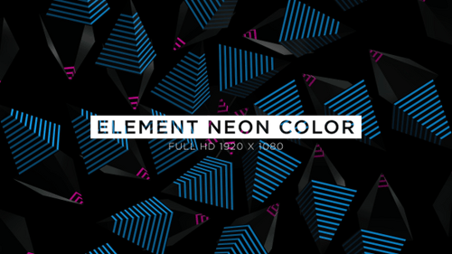 Dynamic Neon Geometric Abstract Background