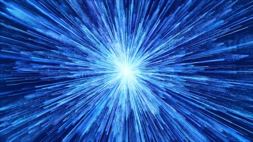 Dynamic Blue Light Burst Motion Background