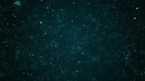 AI network technology or Green and Renewable energy concept. 3d animation background.