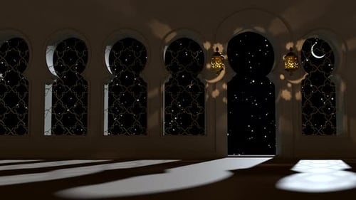 Des chandeliers traditionnels avec des bougies brillent pendant le Ramadan.