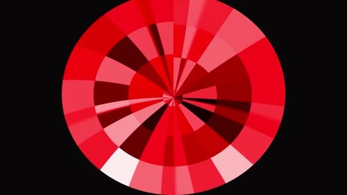 Animierter bunter High Tech Hud Circle Geometrischer Hintergrund