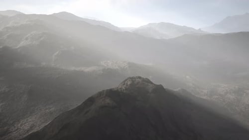 Paysage Vue Panoramique Désert avec montagnes Rocheuses
