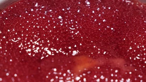 Hot Lava of the Volcano Macro Video