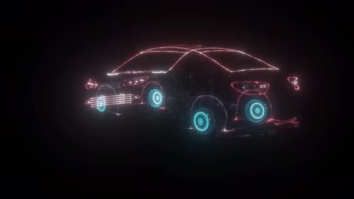 Hologramme Hud de numérisation de voiture 3D V3 4k