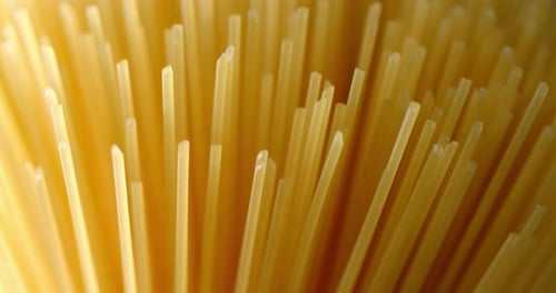 Uncooked Spaghetti Pasta Close Up Food Ingredient