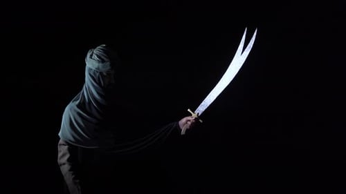 Hazrat Ali Raising His Sword. Islamic State.