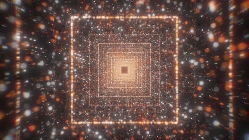 Square Tunnel with Sequins