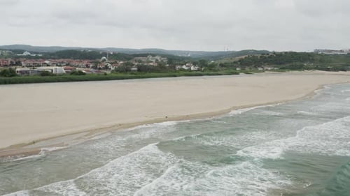 Sea Waves And Beach Aerial View 2