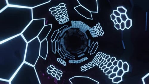 Futuristic Space Tunnel