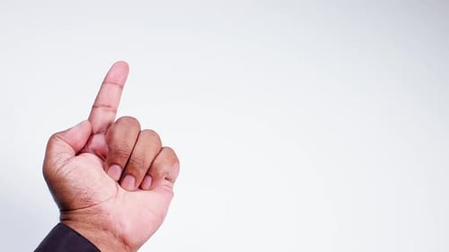 Hand Gesture One Pointer Finger