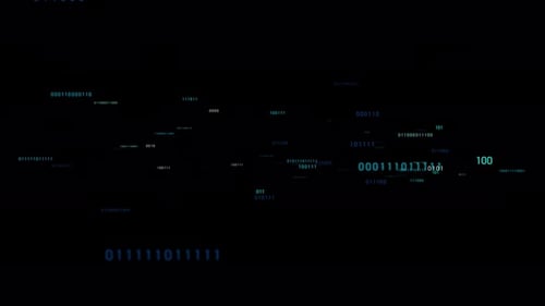 Binärzahlen Ziffern scrollen Hintergrund-Animation