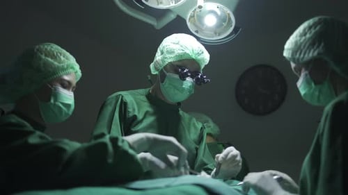 surgeon doctor team working surgical health care in hospital operation room, disease medicine health