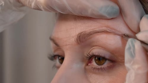 Eyebrow Shaping Beauty Treatment Close Up