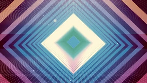 Flying Tunnel Geo Light Retro 11 4K