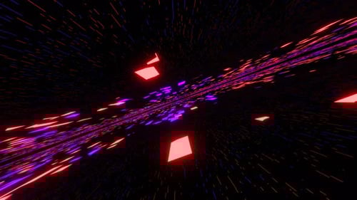 4K Looping Sci-Fi Environment. Abstract Animation Loop