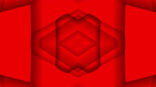 Red Color Geometric Stylish Background Animation