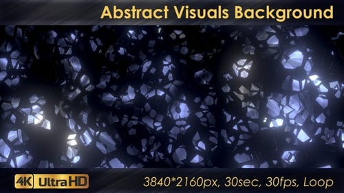 Abstract Shimmering Crystal Fragments Background Loop