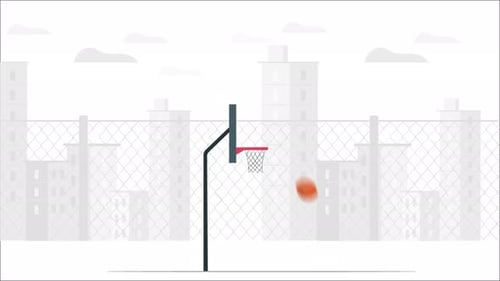 Basketball Application Play Button 4K