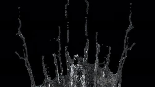 Realistic Fluid Water Splash Effect