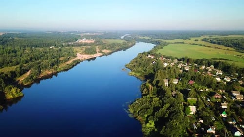 Western Dvina River And Summer Cottages 11