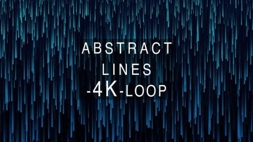 Futuristic Blue Vertical Lines Digital Stream Background Loop