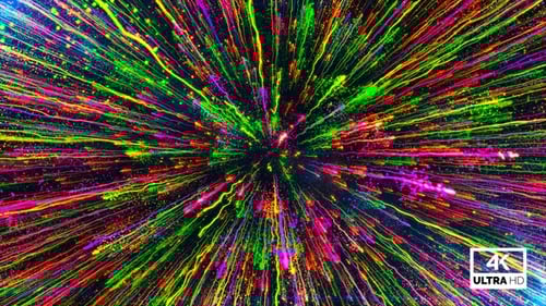 Colorful Particles Background Animation Seamless Loop V3