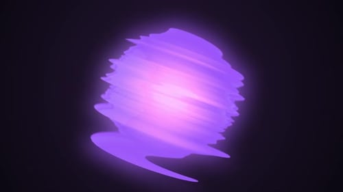 Abstract purple energy ball