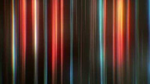 Abstract Colorful Vertical Light Streaks Motion Background