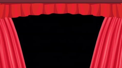 Roter Theatervorhang, 4K