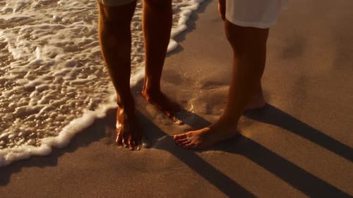 Young couple by the sea