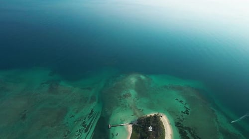 Île abandonnée dans le golfe du Mexique