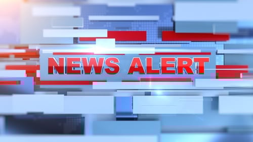 Geometric News Alert Title Broadcast Opener