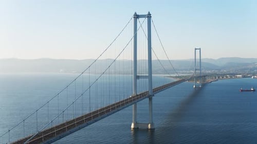 Sea And Bridge Aerial View