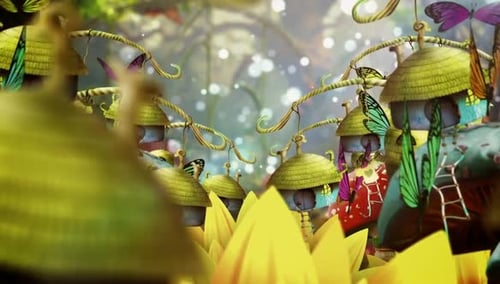 Whimsical Butterfly Forest Kaleidoscope Animation