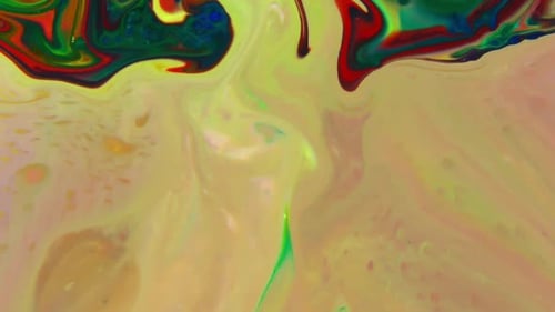 Abstract Colorful Paint Ink