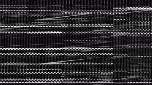 Animated Glitch Noise Horizontal Lines Effect
