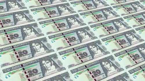 Guatemala Money 20 Guatemalan Quetzal 4K