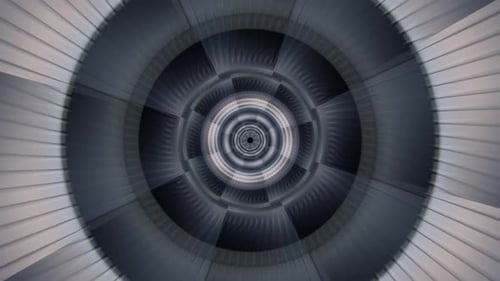 Abstract Futuristic Digital Tunnel Movement Background Loop