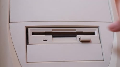 Old Computer with Disk Drive
