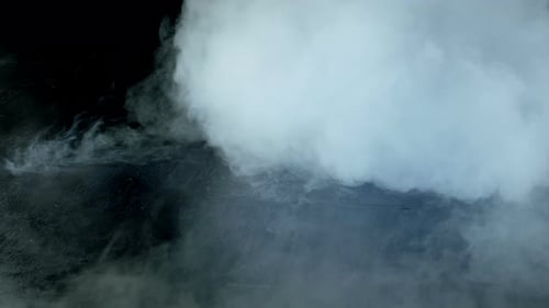 Abstract Clouds of White Vapor and Smoke