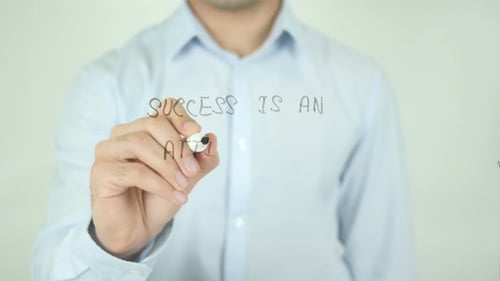 Success Is an Attitude, Writing On Screen