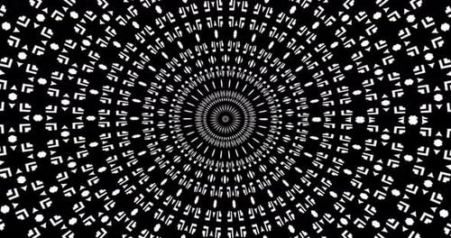 Abstract Black And white Geometric Seamless Pattern Background