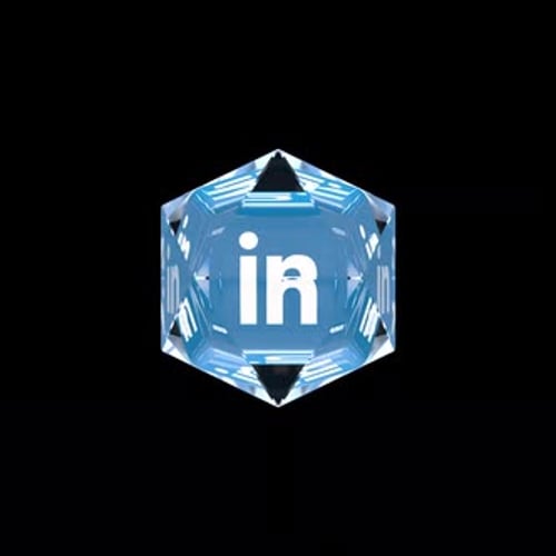 3D Corporate Logo Reveal in Rotating Geometric Shape