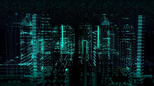 Hintergrund der digitalen Stadt