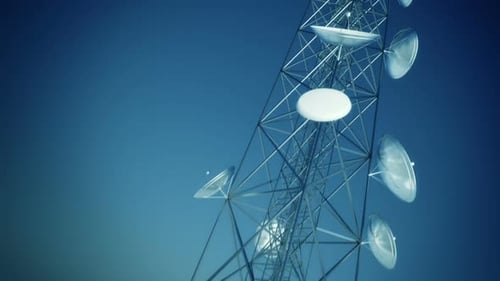 Animación infinita de la torre de comunicación con cámara de levantamiento. Se puede conectar en bucle.
HD