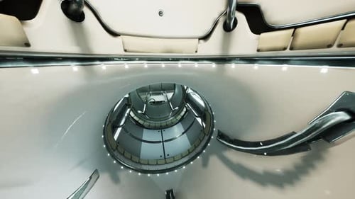 Innenraum der Futuristischen Internationalen Raumstation