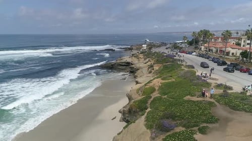 Aerial view of the coast