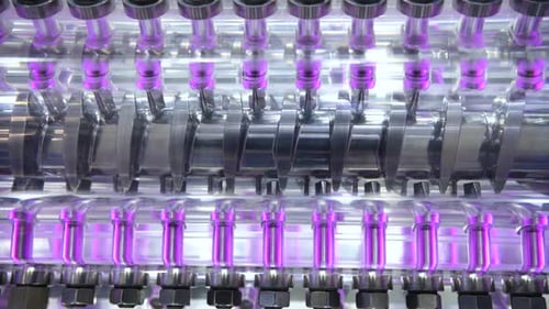 Tarières à vis rotatives, partie principale de l'extrudeuse