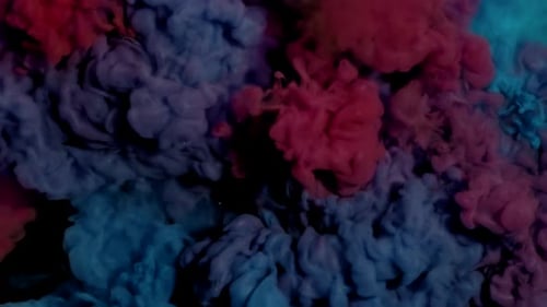 Abstract Pattern From Paints Mixture